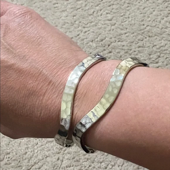 Elegant Lot of Silver Bangle Sets - Picture 5 of 8